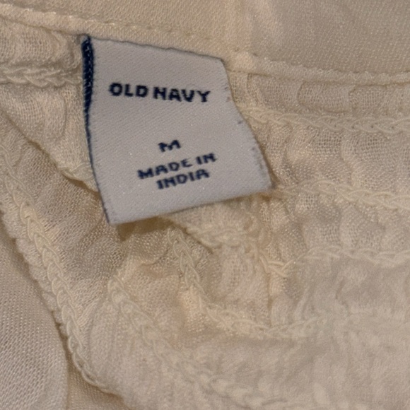 🌹OLD NAVY CREAM LONG SLEEVE BUTTON DOWN SHIRT - Picture 3 of 4